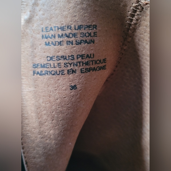 SixtySeven black leather open toe booties in size 36. - Picture 4 of 6